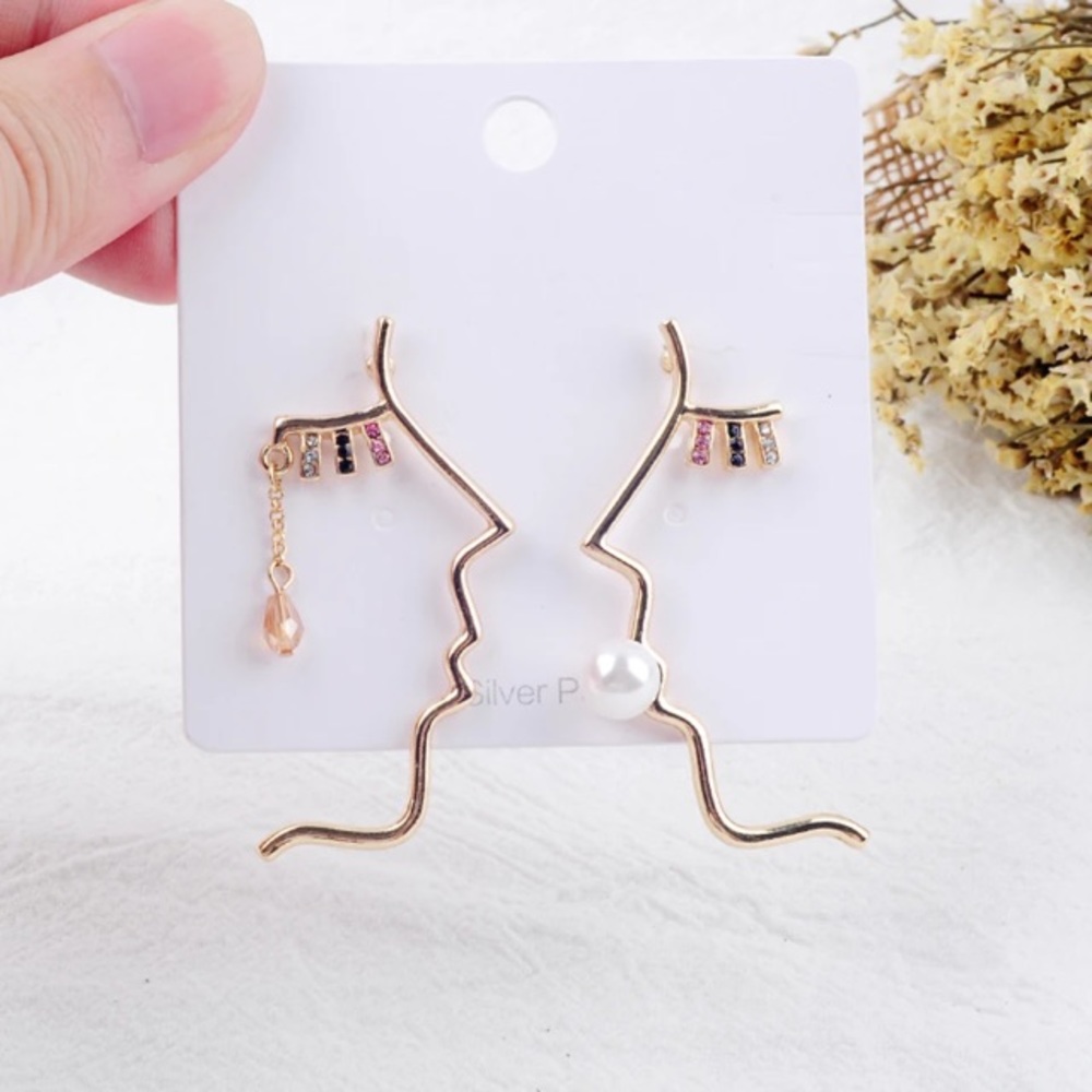 Funky Sexy Fierce Face Earrings
